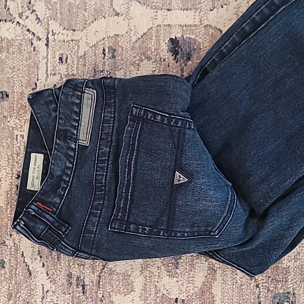 Guess Men's Jeans Style # XB2A00D1XI0 Medium Rise Skinny Scotch Fit Size 36x32